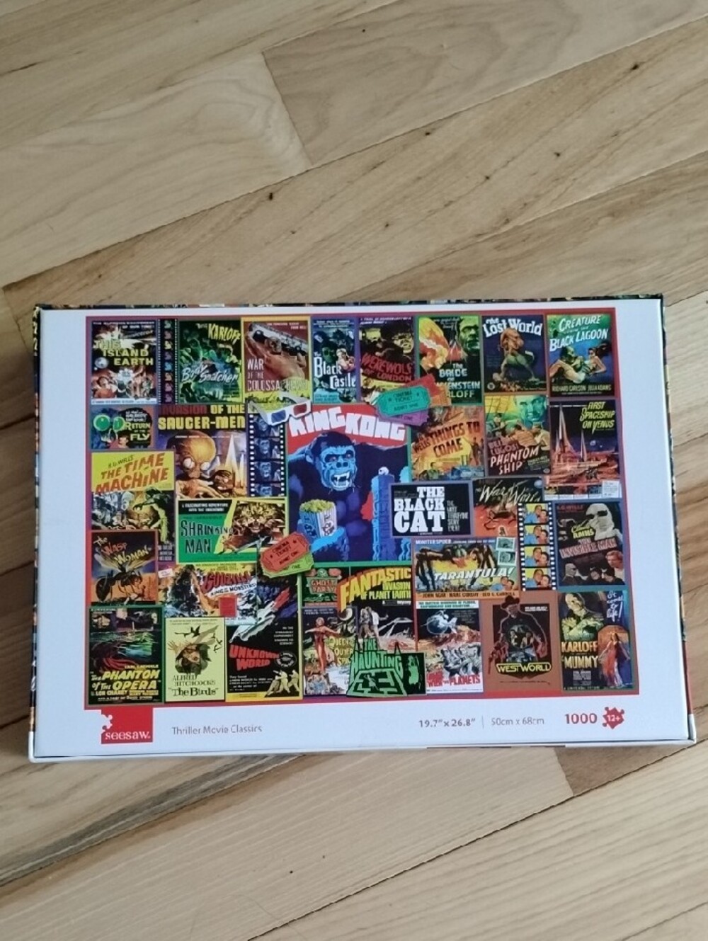 Puzzle 1000 Piece Pop Culture Movies Classic King Kong Cat Phantom Seesaw - Picture 4 of 5
